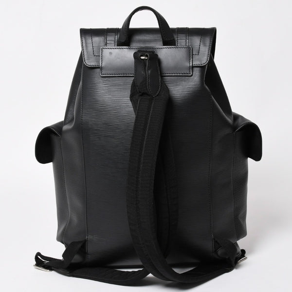 LOUIS VUITTON ルイヴィトン クリストファーPM リュック バックパック M50158 エピレザー ブラック シルバー金具 美品 中古 4a002456