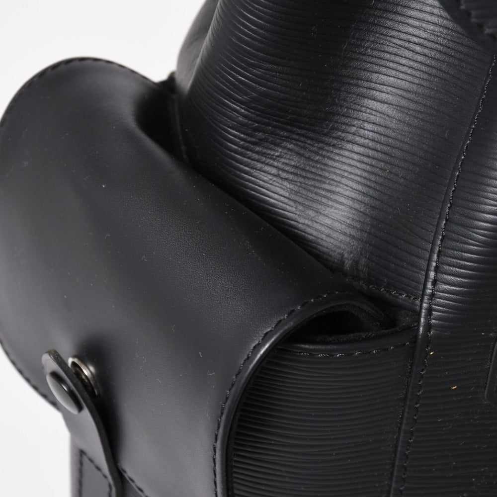 LOUIS VUITTON ルイヴィトン クリストファーPM リュック バックパック M50158 エピレザー ブラック シルバー金具 美品 中古 4a002456