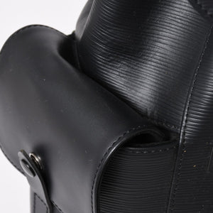 LOUIS VUITTON ルイヴィトン クリストファーPM リュック バックパック M50158 エピレザー ブラック シルバー金具 美品 中古 4a002456