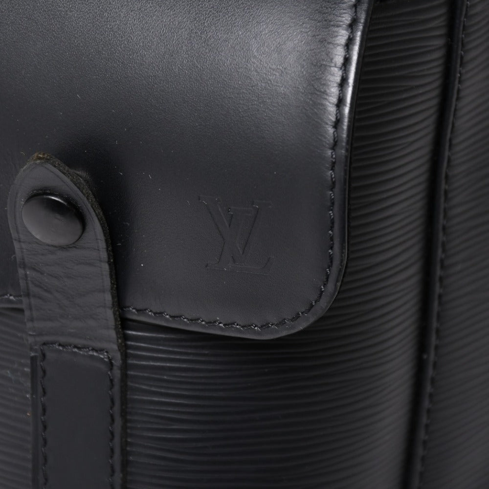 LOUIS VUITTON ルイヴィトン クリストファーPM リュック バックパック M50158 エピレザー ブラック シルバー金具 美品 中古 4a002456