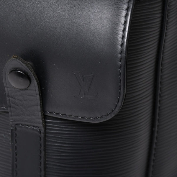 LOUIS VUITTON ルイヴィトン クリストファーPM リュック バックパック M50158 エピレザー ブラック シルバー金具 美品 中古 4a002456