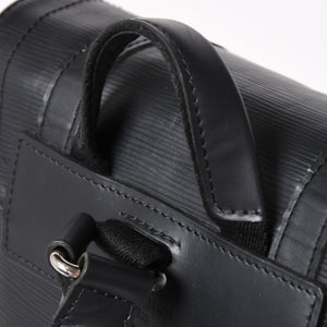 LOUIS VUITTON ルイヴィトン クリストファーPM リュック バックパック M50158 エピレザー ブラック シルバー金具 美品 中古 4a002456