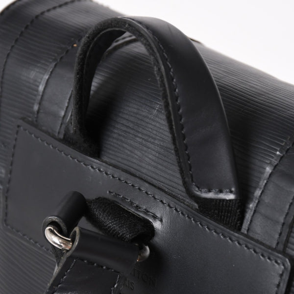 LOUIS VUITTON ルイヴィトン クリストファーPM リュック バックパック M50158 エピレザー ブラック シルバー金具 美品 中古 4a002456