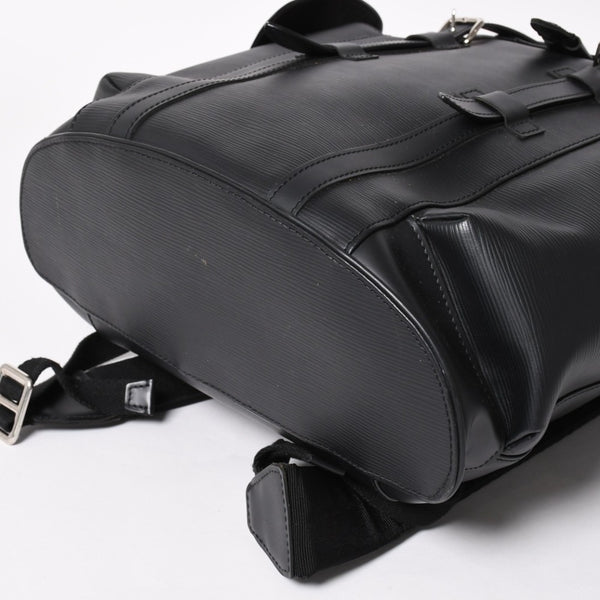 LOUIS VUITTON ルイヴィトン クリストファーPM リュック バックパック M50158 エピレザー ブラック シルバー金具 美品 中古 4a002456