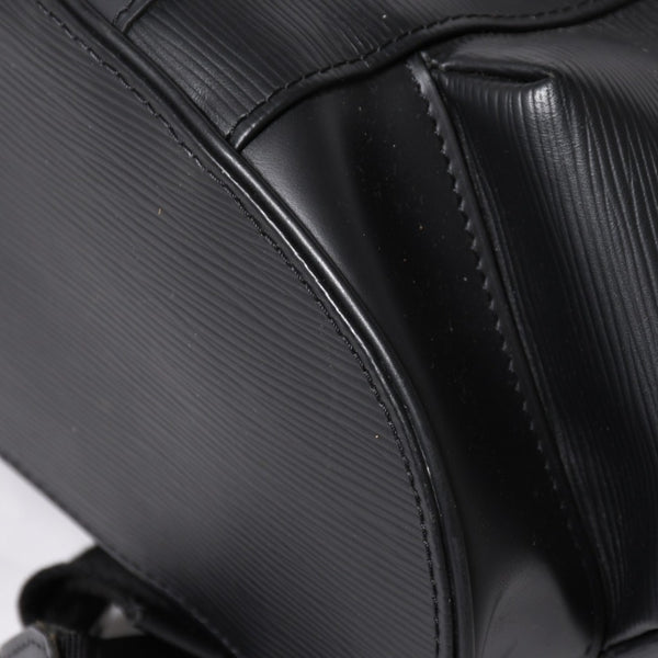 LOUIS VUITTON ルイヴィトン クリストファーPM リュック バックパック M50158 エピレザー ブラック シルバー金具 美品 中古 4a002456