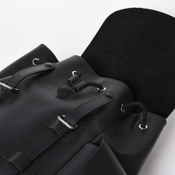 LOUIS VUITTON ルイヴィトン クリストファーPM リュック バックパック M50158 エピレザー ブラック シルバー金具 美品 中古 4a002456