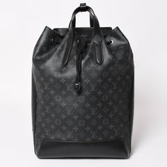 極美品 LOUIS VUITTON ルイヴィトン モノグラムエクリプス バックパック リュック エクスプローラー M40527 シルバー金具 中古 4a003209