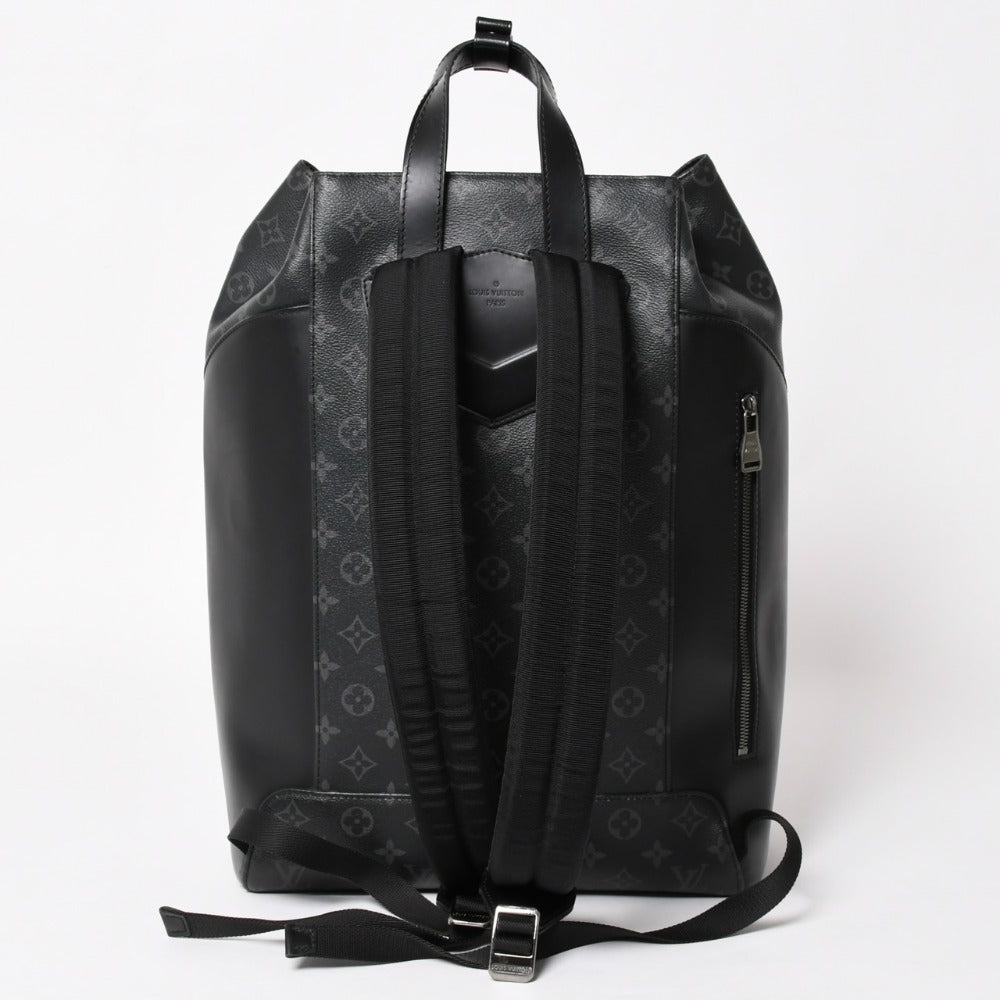 極美品 LOUIS VUITTON ルイヴィトン モノグラムエクリプス バックパック リュック エクスプローラー M40527 シルバー金具 中古 4a003209