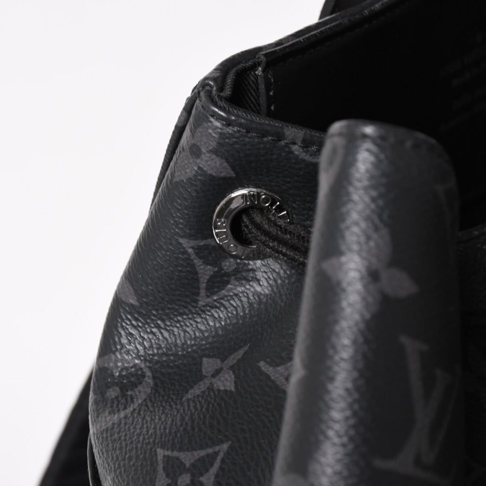 極美品 LOUIS VUITTON ルイヴィトン モノグラムエクリプス バックパック リュック エクスプローラー M40527 シルバー金具 中古 4a003209