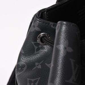 極美品 LOUIS VUITTON ルイヴィトン モノグラムエクリプス バックパック リュック エクスプローラー M40527 シルバー金具 中古 4a003209