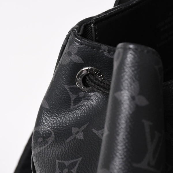 極美品 LOUIS VUITTON ルイヴィトン モノグラムエクリプス バックパック リュック エクスプローラー M40527 シルバー金具 中古 4a003209