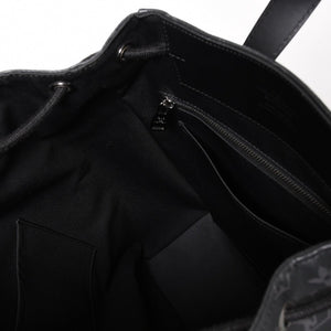 極美品 LOUIS VUITTON ルイヴィトン モノグラムエクリプス バックパック リュック エクスプローラー M40527 シルバー金具 中古 4a003209