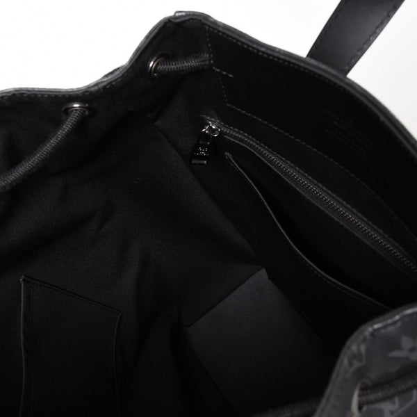 極美品 LOUIS VUITTON ルイヴィトン モノグラムエクリプス バックパック リュック エクスプローラー M40527 シルバー金具 中古 4a003209