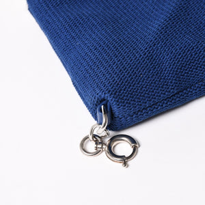 極美品 CHANEL シャネル トートバッグ パイル ラージショッピングバッグ 27番台 AS0452 ホワイト ブルー 中古 4a003092