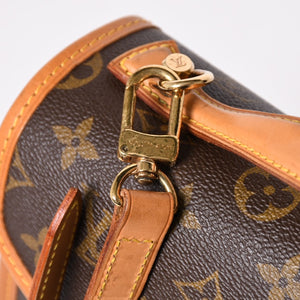 極美品 LOUIS VUITTON ルイ ヴィトン モノグラム ベルエア ハンドバッグ ショルダーバッグ M51122 モノグラムキャンバス ブラウン ゴールド金具 廃盤 中古 4a002908