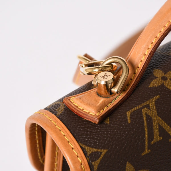 極美品 LOUIS VUITTON ルイ ヴィトン モノグラム ベルエア ハンドバッグ ショルダーバッグ M51122 モノグラムキャンバス ブラウン ゴールド金具 廃盤 中古 4a002908