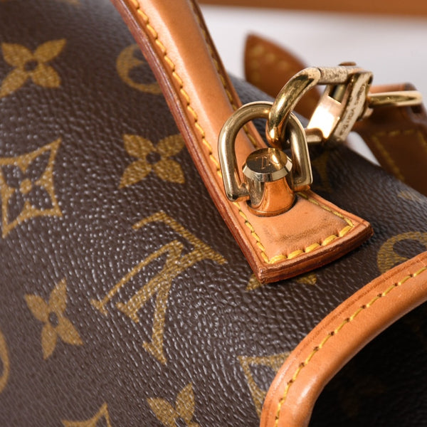 極美品 LOUIS VUITTON ルイ ヴィトン モノグラム ベルエア ハンドバッグ ショルダーバッグ M51122 モノグラムキャンバス ブラウン ゴールド金具 廃盤 中古 4a002908