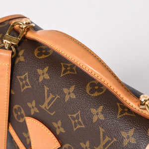 極美品 LOUIS VUITTON ルイ ヴィトン モノグラム ベルエア ハンドバッグ ショルダーバッグ M51122 モノグラムキャンバス ブラウン ゴールド金具 廃盤 中古 4a002908
