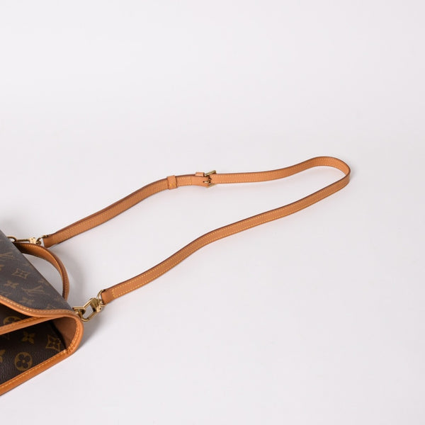 極美品 LOUIS VUITTON ルイ ヴィトン モノグラム ベルエア ハンドバッグ ショルダーバッグ M51122 モノグラムキャンバス ブラウン ゴールド金具 廃盤 中古 4a002908