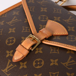 極美品 LOUIS VUITTON ルイ ヴィトン モノグラム ベルエア ハンドバッグ ショルダーバッグ M51122 モノグラムキャンバス ブラウン ゴールド金具 廃盤 中古 4a002908
