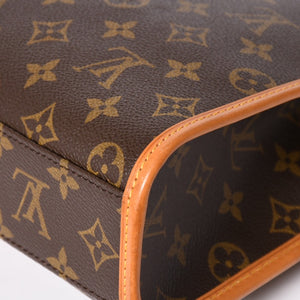 極美品 LOUIS VUITTON ルイ ヴィトン モノグラム ベルエア ハンドバッグ ショルダーバッグ M51122 モノグラムキャンバス ブラウン ゴールド金具 廃盤 中古 4a002908
