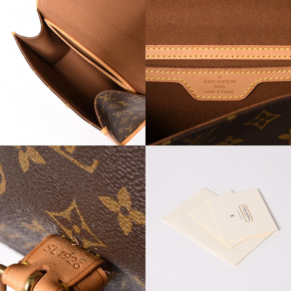 極美品 LOUIS VUITTON ルイ ヴィトン モノグラム ベルエア ハンドバッグ ショルダーバッグ M51122 モノグラムキャンバス ブラウン ゴールド金具 廃盤 中古 4a002908