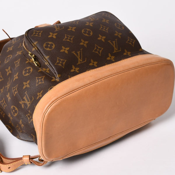 極美品 LOUIS VUITTON ルイヴィトン Monogram モノグラム モンスリ GM M51135 PVC ヌメ革 ゴールド金具 中古 4a003184
