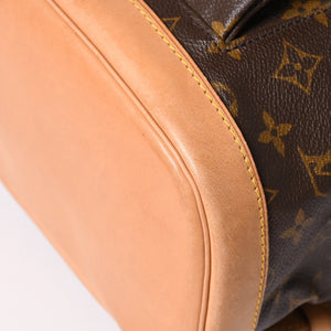 極美品 LOUIS VUITTON ルイヴィトン Monogram モノグラム モンスリ GM M51135 PVC ヌメ革 ゴールド金具 中古 4a003184