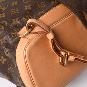 極美品 LOUIS VUITTON ルイヴィトン Monogram モノグラム モンスリ GM M51135 PVC ヌメ革 ゴールド金具 中古 4a003184