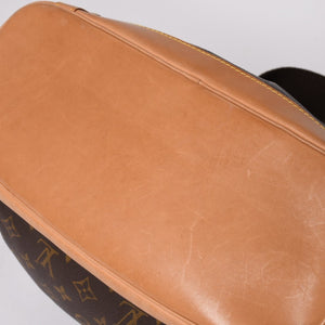 極美品 LOUIS VUITTON ルイヴィトン Monogram モノグラム モンスリ GM M51135 PVC ヌメ革 ゴールド金具 中古 4a003184