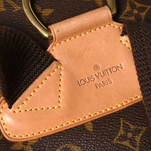 極美品 LOUIS VUITTON ルイヴィトン Monogram モノグラム モンスリ GM M51135 PVC ヌメ革 ゴールド金具 中古 4a003184