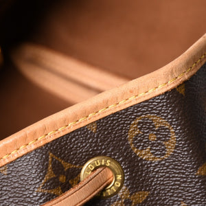 極美品 LOUIS VUITTON ルイヴィトン Monogram モノグラム モンスリ GM M51135 PVC ヌメ革 ゴールド金具 中古 4a003184
