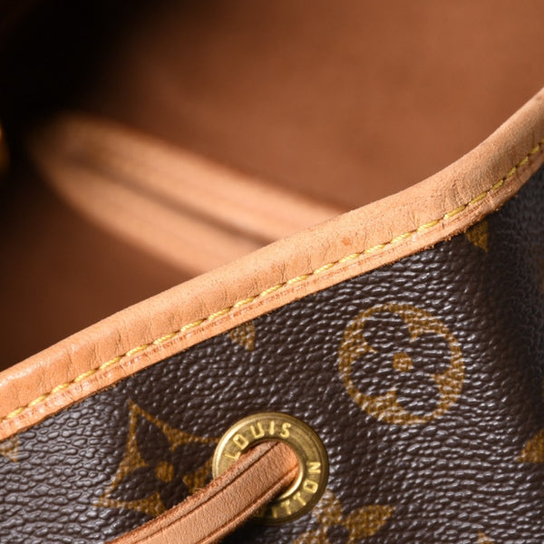 極美品 LOUIS VUITTON ルイヴィトン Monogram モノグラム モンスリ GM M51135 PVC ヌメ革 ゴールド金具 中古 4a003184
