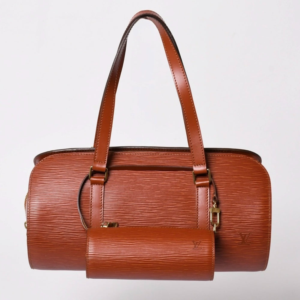 極美品 LOUIS VUITTON ルイヴィトン エピ スフロ ハンドバッグ ケニアブラウン エピレザー ブラウン ゴールド金具 M52223 廃盤 中古 4a002920