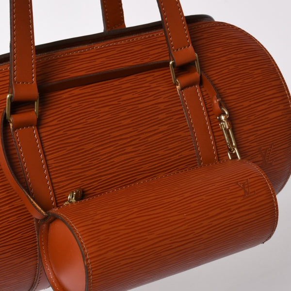 極美品 LOUIS VUITTON ルイヴィトン エピ スフロ ハンドバッグ ケニアブラウン エピレザー ブラウン ゴールド金具 M52223 廃盤 中古 4a002920