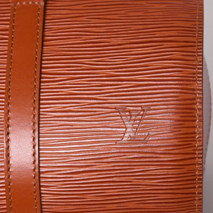 極美品 LOUIS VUITTON ルイヴィトン エピ スフロ ハンドバッグ ケニアブラウン エピレザー ブラウン ゴールド金具 M52223 廃盤 中古 4a002920