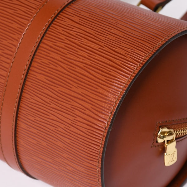 極美品 LOUIS VUITTON ルイヴィトン エピ スフロ ハンドバッグ ケニアブラウン エピレザー ブラウン ゴールド金具 M52223 廃盤 中古 4a002920