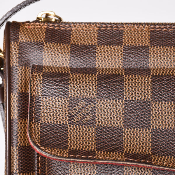 Very good condition LOUIS VUITTON Shoulder bag Ravello GM Damier N60006 Brown Gold hardware Used 4a002807