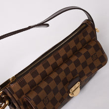 画像をギャラリービューアに読み込む, 極美品 LOUIS VUITTON ルイヴィトン ショルダーバッグ ラヴェッロGM ダミエ N60006 ブラウン ゴールド金具 中古 4a002807