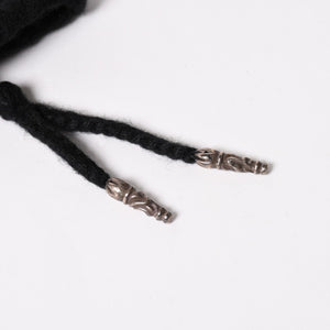 極美品 CHROME HEARTS クロムハーツ BSフレア リストバンド ホースシュー SV925 ブラック 中古 4a003336