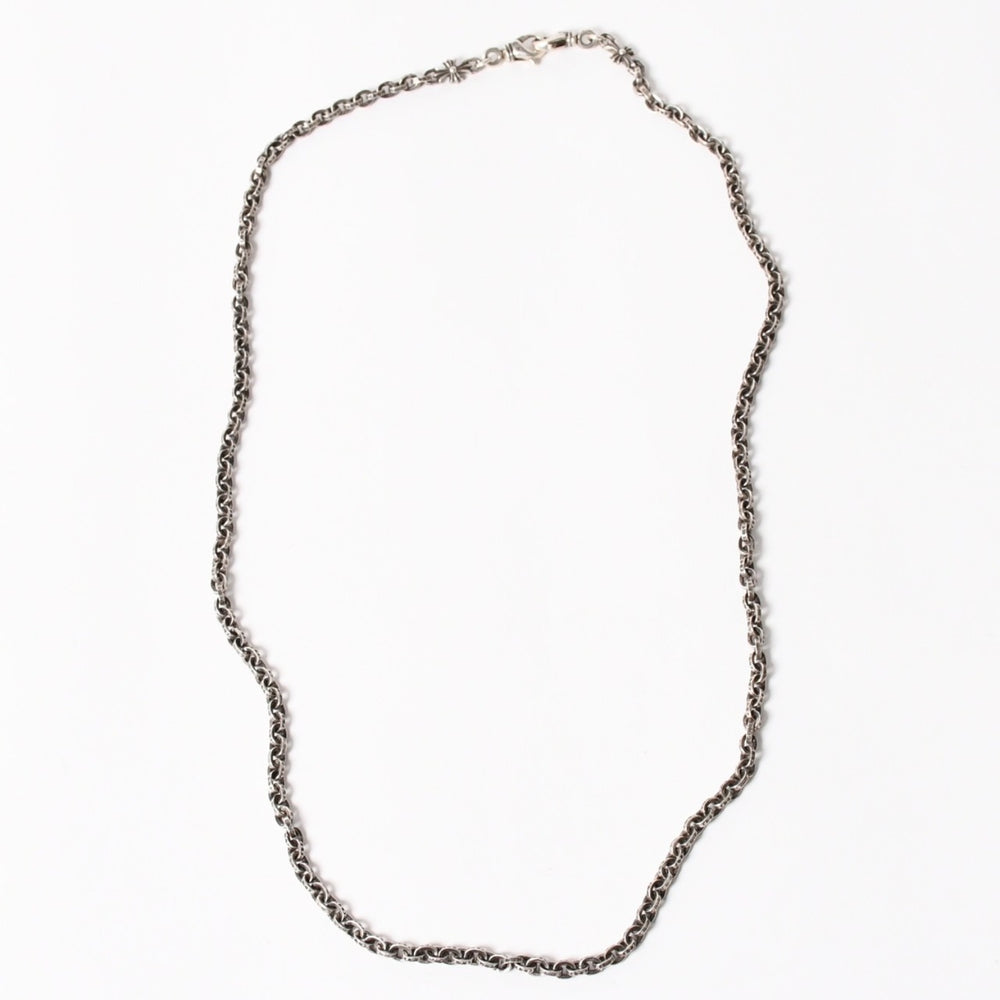 Like new CHROME HEARTS Tiny E CH Plus paper chain with baby fat necklace Weight approx. 54.1g Used 4a003337
