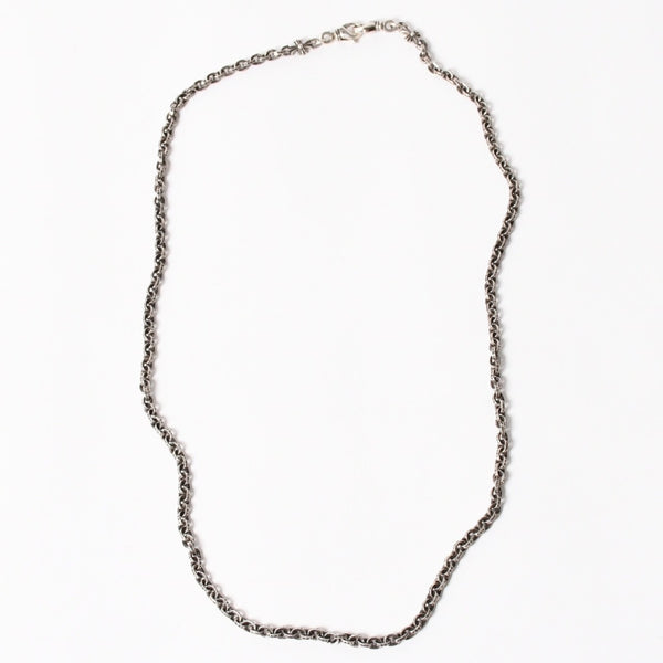 新品同様 CHROME HEARTS クロムハーツ タイニーE CHプラス ペーパーチェーン ベイビーファット付き ネックレス 重量約54.1g 中古 4a003337