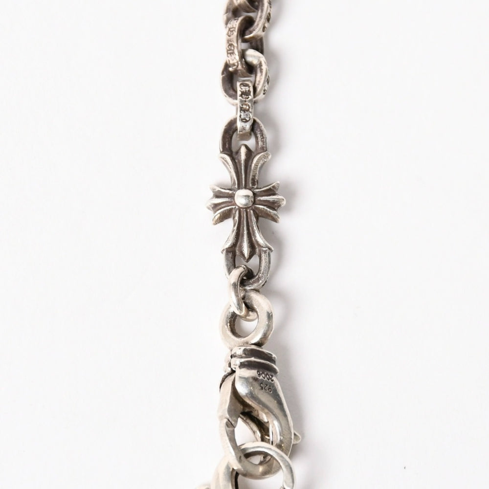 Like new CHROME HEARTS Tiny E CH Plus paper chain with baby fat necklace Weight approx. 54.1g Used 4a003337