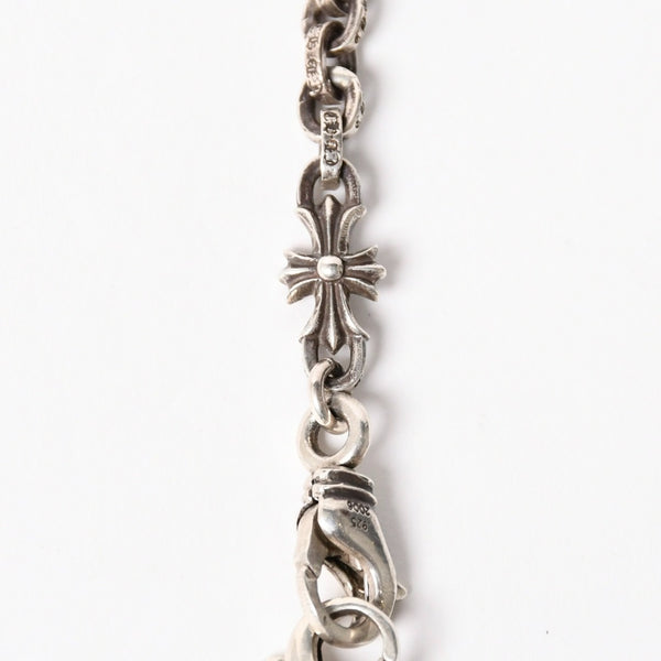 新品同様 CHROME HEARTS クロムハーツ タイニーE CHプラス ペーパーチェーン ベイビーファット付き ネックレス 重量約54.1g 中古 4a003337