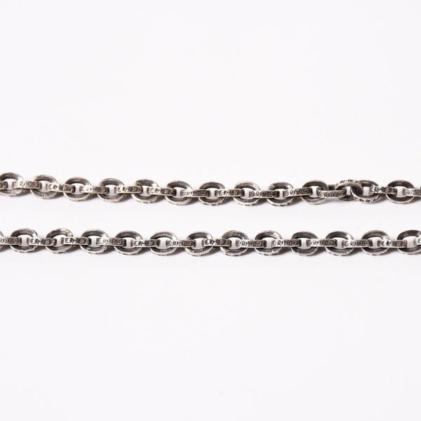 新品同様 CHROME HEARTS クロムハーツ タイニーE CHプラス ペーパーチェーン ベイビーファット付き ネックレス 重量約54.1g 中古 4a003337
