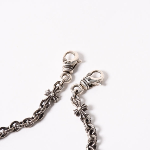 新品同様 CHROME HEARTS クロムハーツ タイニーE CHプラス ペーパーチェーン ベイビーファット付き ネックレス 重量約54.1g 中古 4a003337