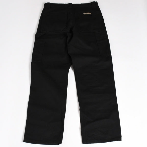 Like new CHROME HEARTS Carpenter Canvas Double Knee Pants Cross Ball CH Cross Logo Duck Canvas Double Knee Bottoms 30 Size Used 4a003308