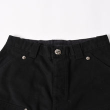 画像をギャラリービューアに読み込む, 新品同様 CHROME HEARTS クロムハーツ カーペンターキャンバスダブルニーパンツ クロスボール CHクロスロゴ ダックキャンバス ダブルニー ボトムス 30サイズ 中古 4a003308