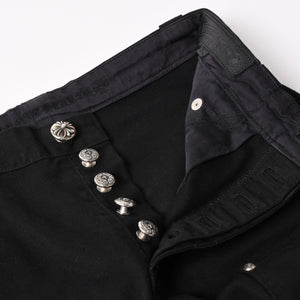 Like new CHROME HEARTS Carpenter Canvas Double Knee Pants Cross Ball CH Cross Logo Duck Canvas Double Knee Bottoms 30 Size Used 4a003308