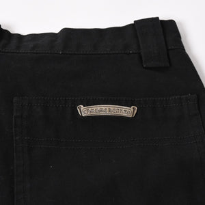 Like new CHROME HEARTS Carpenter Canvas Double Knee Pants Cross Ball CH Cross Logo Duck Canvas Double Knee Bottoms 30 Size Used 4a003308